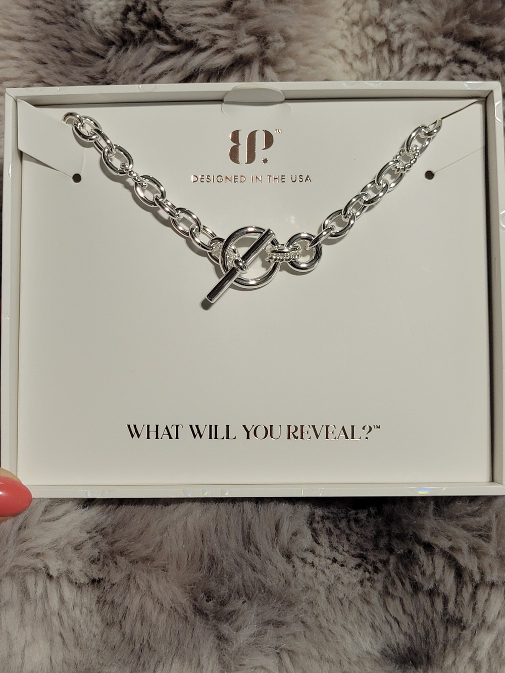 Silver Toggle Chain Necklace